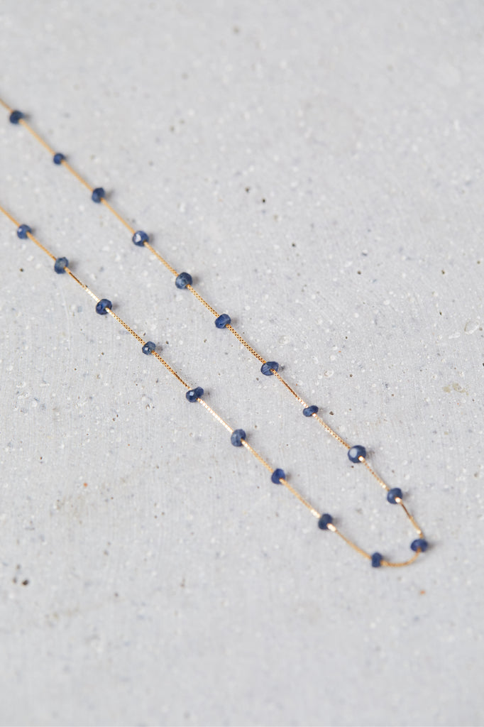 Gargantilha Safiras Azuis