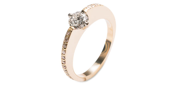 Anel VIDA em Ouro Amarelo